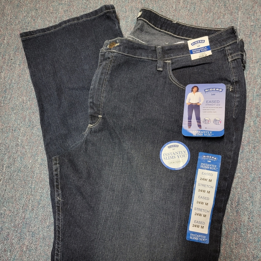 Women's Lee Riders Denim Jeans NWT Plus 24W